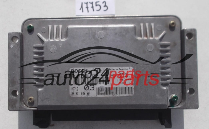 ECU CENTRALITA DE MOTOR CITROEN SAXO 1.6, BOSCH 0 261 204 929, 0261204929, 96 331 846 80, 9633184680