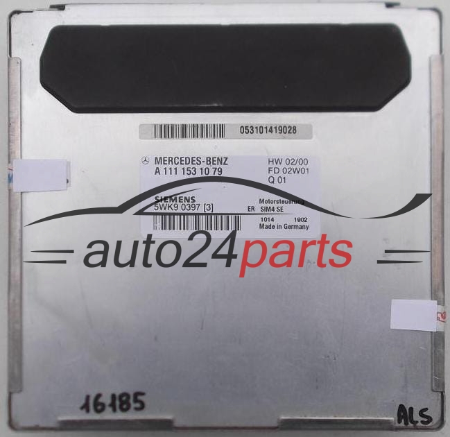 MOTORSTEUERGERÄT ECU STEUERGERAT MERCEDES W203 C180 1.8 SIEMENS 5WK9 03 97, 5WK90397, A 111 153 10 79, A1111531079