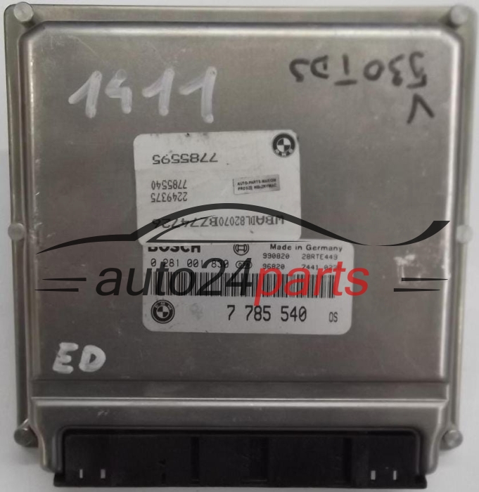 MOTORSTEUERGERÄT ECU STEUERGERÄT BMW E39 530D 3.0 D BOSCH 0281001830, 0 281 001 830, 7785540, 7 785 540