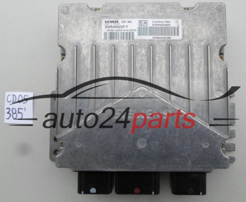 KOMPUTER STEROWNIK SILNIKA CITROEN C5 2.0 HDI SIEMENS 5WS40022F-T, 5WS40022FT, SW9646529680, HW9644302380, SID801