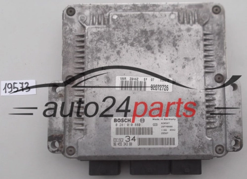 KOMPUTER STEROWNIK SILNIKA PEUGEOT 607 2.2 HDI BOSCH 0 281 010 880, 96 455 343 80