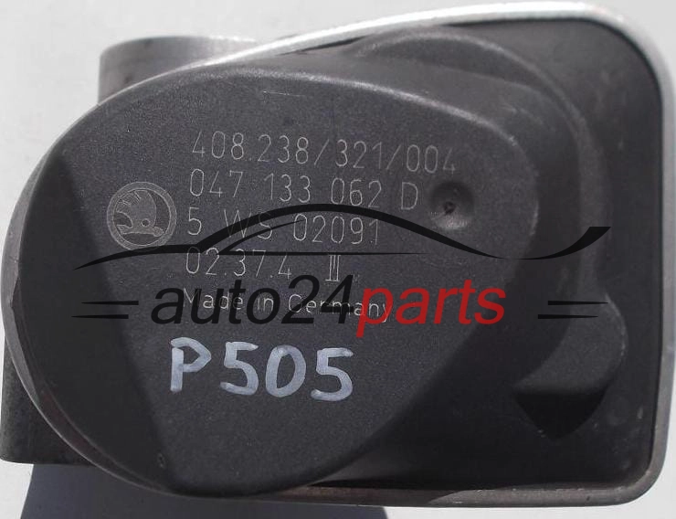 PRZEPUSTNICA POWIETRZA SKODA VDO 408.238/321/004, 408238321004, 047 133 062 D, 047133062D 