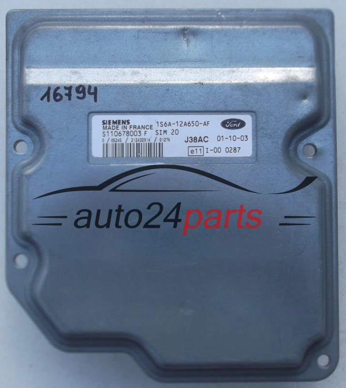 KOMPUTER STEROWNIK SILNIKA FORD FIESTA FOCUS SIEMENS S110678003F, 1S6A-12A650-AF, 1S6A12A650AF