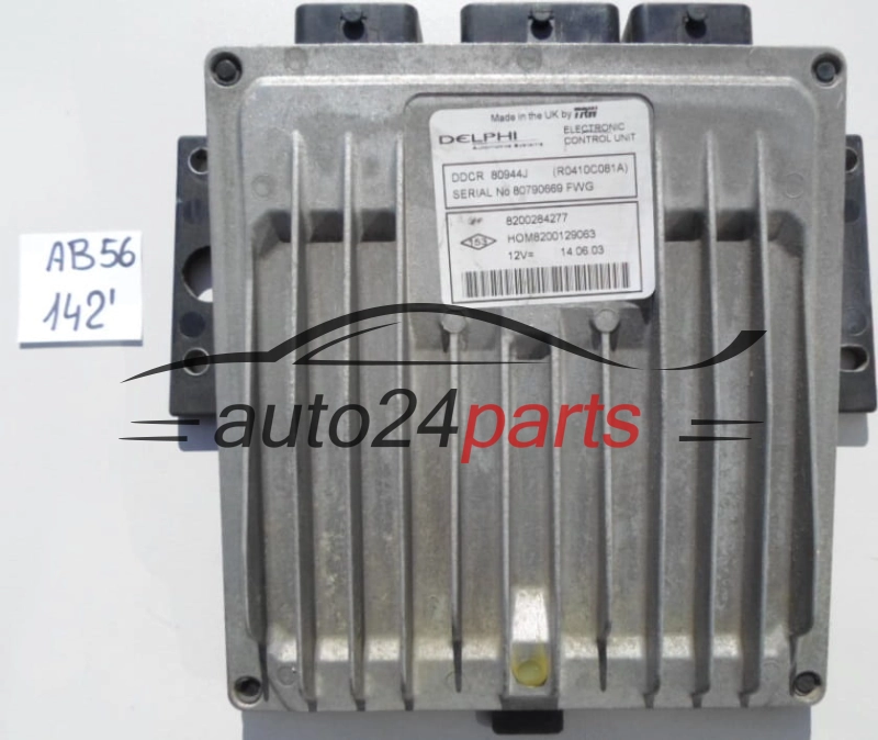 KOMPUTER STEROWNIK SILNIKA RENAULT CLIO 1.5 DCI Delphi R0410C081A, 8200284277, HOM 8200129063