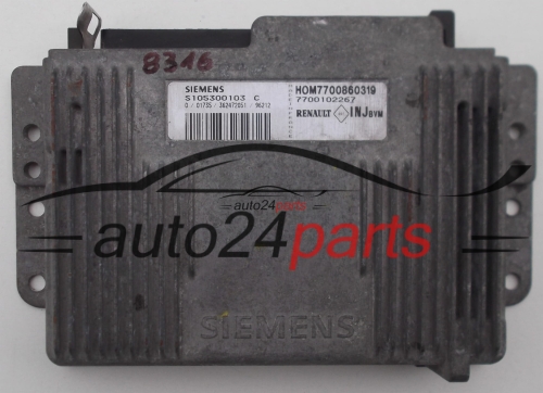 UCE CENTRALITA DE MOTOR RENAULT MEGANE 1.6 8V, SIEMENS S105300103 C, HOM7700860319, 700102267