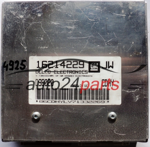 MOTORSTEUERGERÄT ECU STEUERGERAT OPEL ASTRA DELCO 16214229 JW, 16214229JW, D96020 CDHY