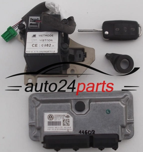 MOTORSTEUERGERÄT ECU STEUERGERAT VOLKSWAGEN SEAT IBIZA 1.4 MAGNETI MARELLI MY2 4HV.BK, MY24HVBK, 03C 906 024 BK, 03C906024BK, 61601.502.06, 6160150206