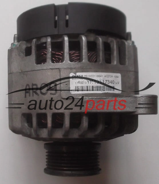 ALTERNATOR 1.9 CDTI OPEL ASTRA VECTRA SIGNUM ZAFIRA DENSO MS1022118641, YM 13117340, 105A