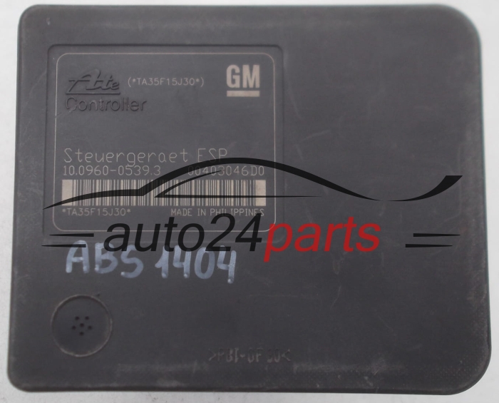 ABS POMPA I STEROWNIK OPEL ASTRA H  GM 13 213 610 AL, 13213610 ATE 10.0206-0206.4, 10020602064, 10.0960-0539.3, 10096005393