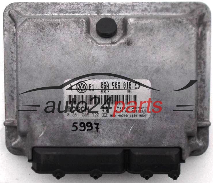 KOMPUTER STEROWNIK SILNIKA VW VOLKSWAGEN GOLF BORA 2.0 AQY 06A906018ED, 06A 906 018 ED, BOSCH 0261206322, 0 261 206 322, BENZIN V04 26SA5946 