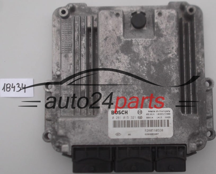 KOMPUTER STEROWNIK SILNIKA RENAULT LAGUNA 2.0 DCI BOSCH 0 281 015 321, 0281015321, 8200560320