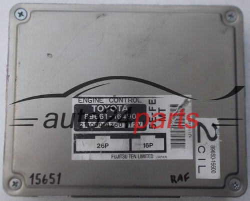 steuergerät TOYOTA PASEO 1.5, 89661-16490, 8966116490, 211000-4260, 2110004260, 5E-FE MT, 5EFEMT