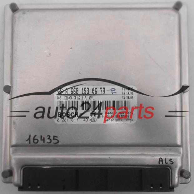 KOMPUTER STEROWNIK SILNIKA MERCEDES VANEO 1.7 CDTI BOSCH 0 281 011 149