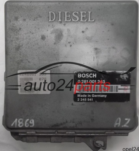 MOTORSTEUERGERÄT ECU STEUERGERÄT BMW E36 318 1.8 TDS BOSCH 0281001243, 0 281 001 243, 2245541, 2 245 541