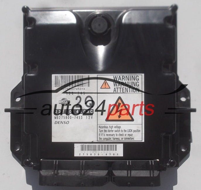 CALCULATEUR MOTEUR NISSAN NAVARA DENSO MB275800-7453,  23710 4X03C