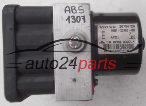 BOMBA HIDRAULICA Y CENTRALITA ABS VOLVO V50 30794728, 4N51-2C405-GB, 4N512C405GB, ATE 10.0206-0302.4, 10020603024, 30794730 AA, 30794730AA, ATE 10.0960-0429.3, 10096004293, 00.0001-251F.1, 00001251F1 