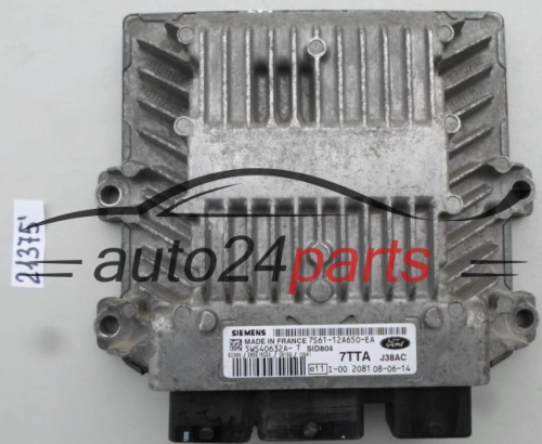 KOMPUTER STEROWNIK SILNIKA FORD FIESTA 1.4 TDCI SIEMENS 5WS40632A- T 5WS40632A-T SID 804 7TTA J38AC, 7S61-12A650-EA, 7S6112A650EA