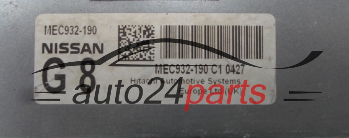 CALCULATEUR MOTEUR NISSAN QASHQAI 2.0 MEC932-190, MEC932190, C1 0427