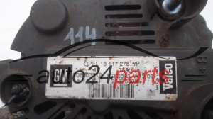 ALTERNATOR 1.3 CDTI Z13DTH OPEL ASTRA H 13117278 YP, 6204180 VALEO 2542850B, 75A 
