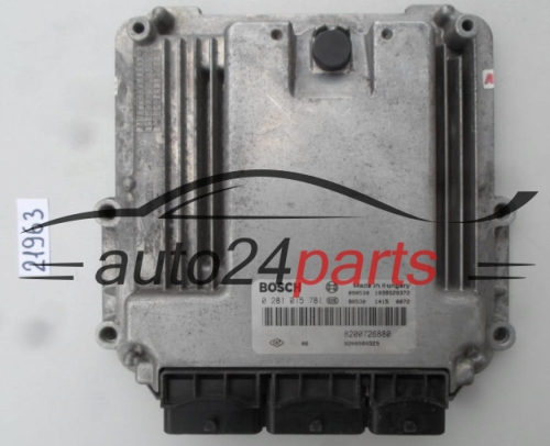 KOMPUTER STEROWNIK SILNIKA RENAULT LAGUNA 2.0 DCI BOSCH 0 281 015 781, 0281015781, 8200726880, 8200980329