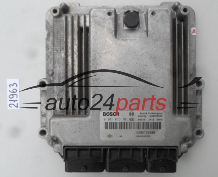 KOMPUTER STEROWNIK SILNIKA RENAULT LAGUNA 2.0 DCI BOSCH 0 281 015 781, 0281015781, 8200726880, 8200980329