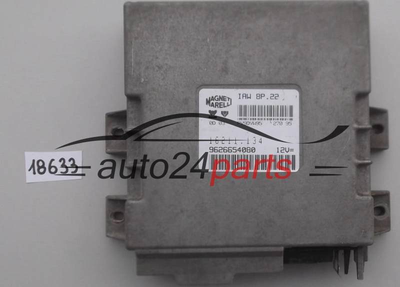 KOMPUTER STEROWNIK SILNIKA PEUGEOT 806 MAGNETI MARELLI IAW 8P.22, IAW8P22, 16211.134, 16211134, 9626654080