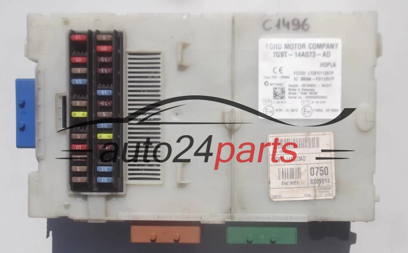 SKRZYNKA BEZPIECZNIKOW MODUL FORD DELPHI 28130622, 7G9T-14A073-AD, 7G9T14A073AD 