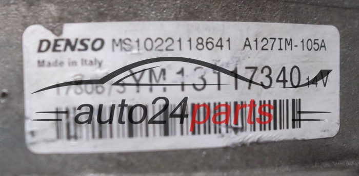 Alternador 1.9 CDTI OPEL ASTRA VECTRA SIGNUM ZAFIRA DENSO  YM 13117340, 105A
