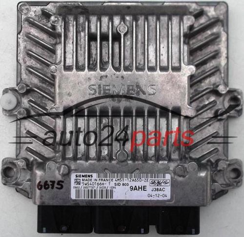 KOMPUTER STEROWNIK SILNIKA FORD FOCUS 1.6 TDCI 4M51-12A650-ZE, 4M5112A650ZE, 5WS40166H-T, 9AHE - 