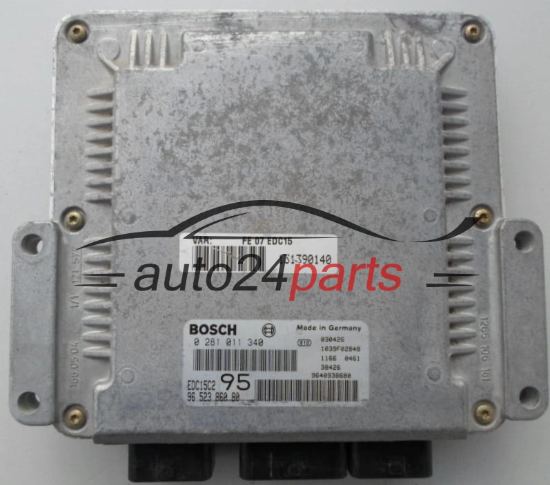 ECU CENTRALITA DE MOTOR  CITROEN C5 2.0 HDI BOSCH 0 281 011 340,  96 523 860 80