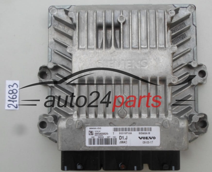 CALCULATEUR MOTEUR VOLVO SIEMENS 5WS40562A-T, 5WS40562AT, 31211071AA, SID803A