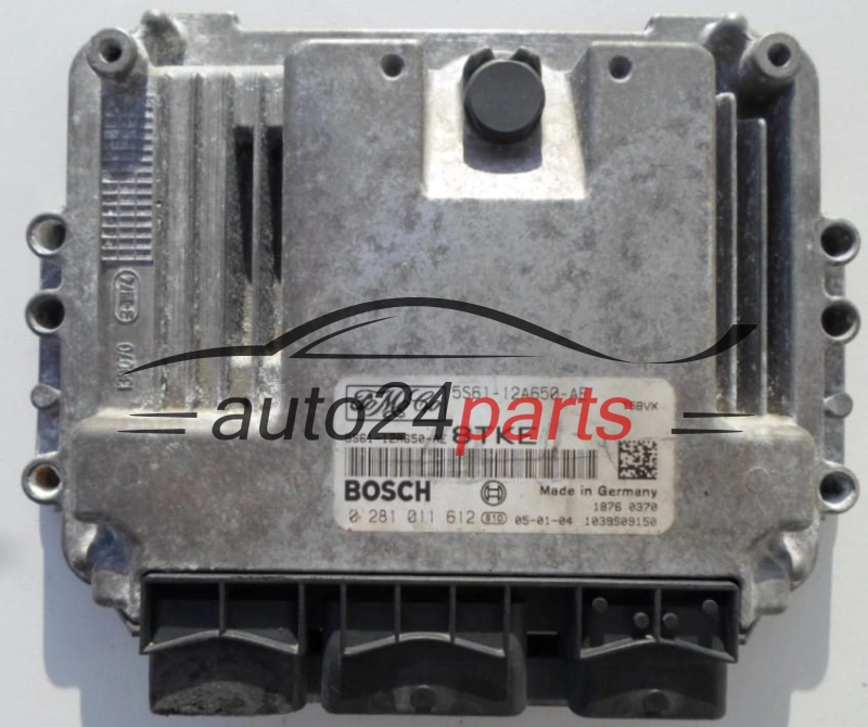 ECU CENTRALITA DE MOTOR FORD 1.6 TDCI BOSCH 0 281 011 612,  FoMoCo 5S61-12A650-AE