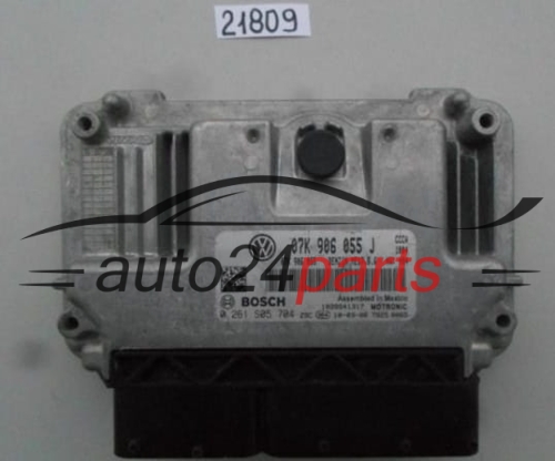 MOTORSTEUERGERÄT ECU STEUERGERAT VW VOLKSWAGEN JETTA 2.5L BOSCH 0 261 S05 704, 0261S05704, 07K 906 055 J, 07K906055J, ME17.5.6