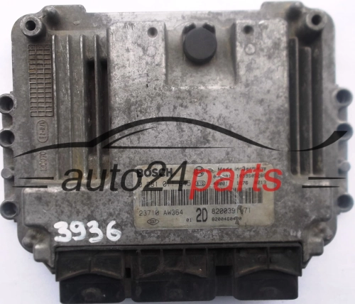 KOMPUTER STEROWNIK SILNIKA NISSAN RENAULT 1.9 DCI BOSCH 0281011645, 0 281 011 645, 23710AW364 2D, 23710 AW364 2D
