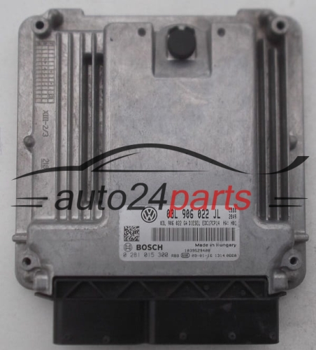 KOMPUTER STEROWNIK SILNIKA SKODA SUPERB 2.0 TDI BOSCH 0 281 015 300, 0281015300, 03L 906 022 J