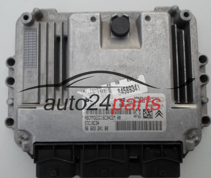 MOTORSTEUERGERÄT ECU STEUERGERAT CITROEN PEUGEOT 1.6 HDI BOSCH 0 281 011 634,  96 603 241 80