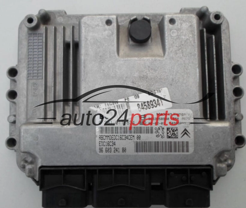 MOTORSTEUERGERÄT ECU STEUERGERAT CITROEN PEUGEOT 1.6 HDI BOSCH 0 281 011 634,  96 603 241 80