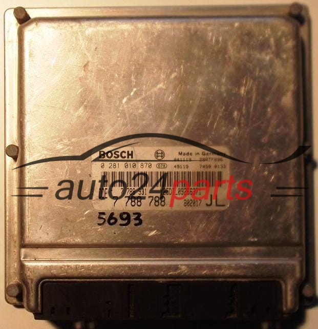 KOMPUTER STEROWNIK SILNIKA OPEL OMEGA 2.5 TDI Y25DT BOSCH 0281010870, 0 281 010 870, DDE 7788788, 7 788 788, 09266371