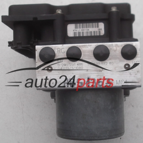 ABS POMPA I STEROWNIK CITROEN C4 PEUGEOT 307 BOSCH 0 265 231 486, 0265231486,9649988280, 0 265 800 395, 0265800395 