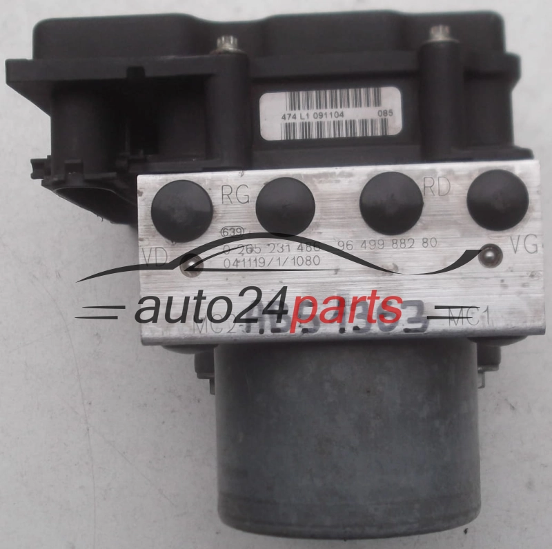 ABS POMPA I STEROWNIK CITROEN C4 PEUGEOT 307 BOSCH 0 265 231 486, 0265231486,9649988280, 0 265 800 395, 0265800395 
