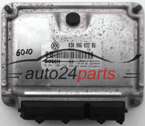 KOMPUTER STEROWNIK SILNIKA SEAT AROSA VW LUPO 1.0 030906032BG, BOSCH 0261206746