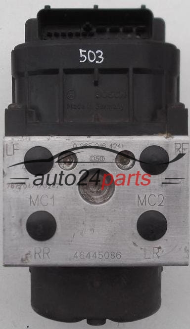 POMPE HYDRAULIQUE ET CALCULATEUR d'ABS  ALFA ROMEO 145 BOSCH 0 265 216 424,  46445086