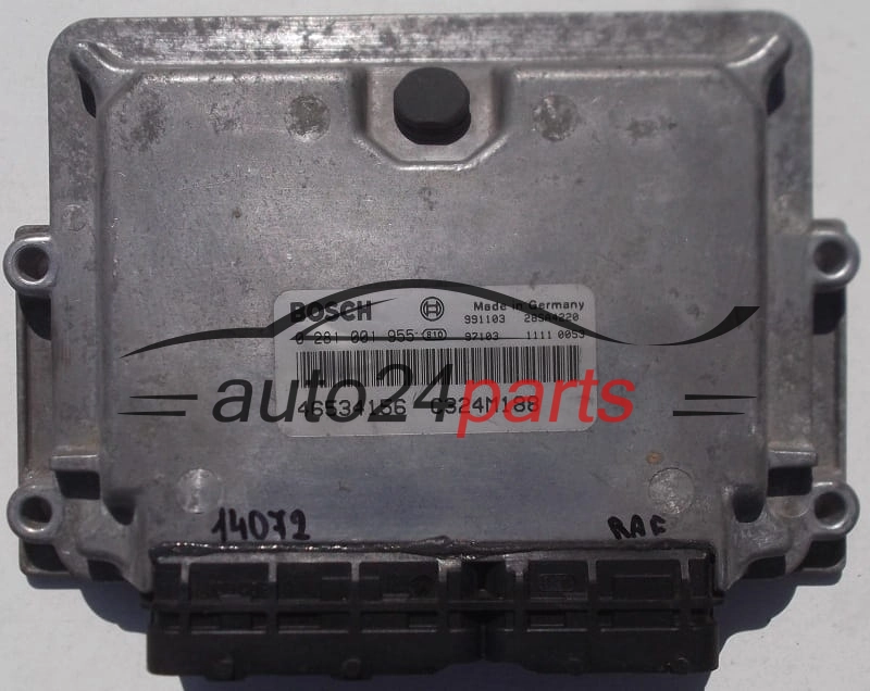 KOMPUTER STEROWNIK SILNIKA FIAT PUNTO 1.9 JTD BOSCH 0281001955, 0 281 001 955, 46534156, C324M188 