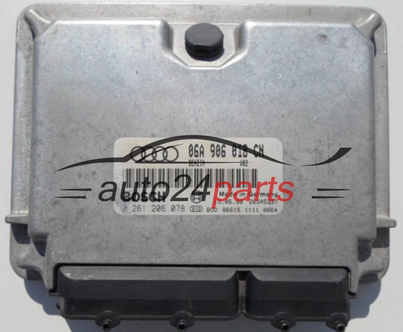 ECU CENTRALITA DE MOTOR  AUDI A3 1.8 AGN BOSCH 0 261 206 078,  06A 906 018 CN