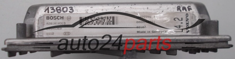 KOMPUTER STEROWNIK SILNIKA VOLVO S60 S80 V70 2.4 TD BOSCH 0281010319, 0 281 010 319, 08677708 A, L4.2