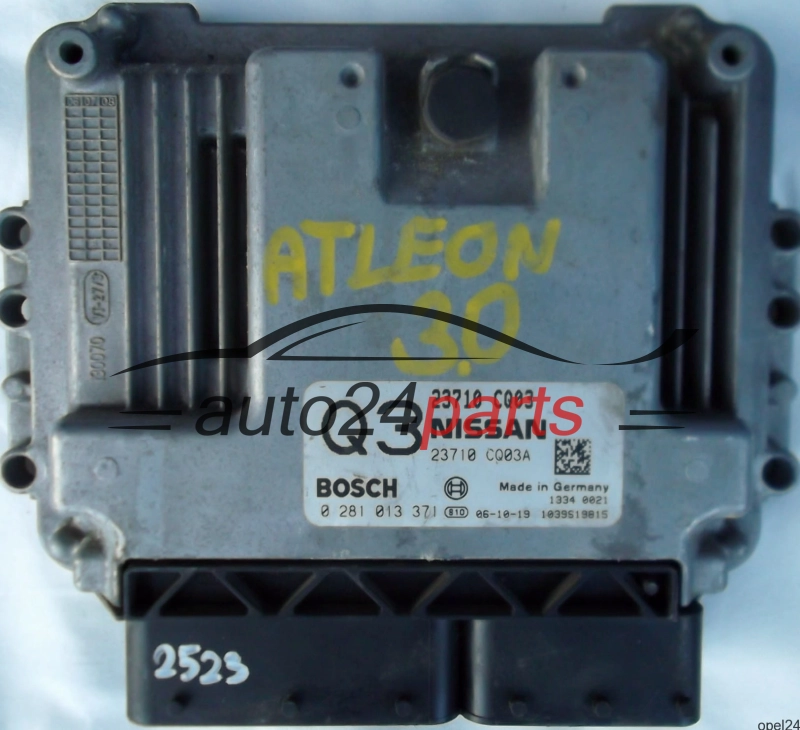 MOTORSTEUERGERÄT ECU STEUERGERÄT NISSAN ATLEON 3.0 DCI BOSCH 0281013371