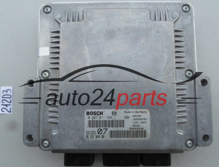 MOTORSTEUERGERÄT ECU STEUERGERAT CITROEN C5 2.0 HDI BOSCH 0 281 011 394, 0281011394, 96 521 844 80, 9652184480 