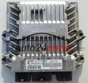 Calculateur Moteur CITROEN PEUGEOT SIEMENS 5WS40106G-T, 5WS40106GT, SW 9653647880, HW 9647423380, SID801A 