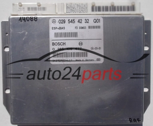 ABS STEROWNIK ESP + BAS MERCEDES W168 A-KLASA BOSCH 0265109477, 0 265 109 477, 0295454232, 029 545 42 32 Q01