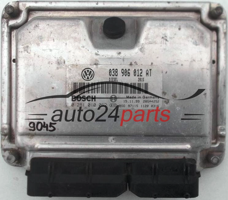 Sterownik silnika SEAT LEON 1.9 TDI ASV 038906012AT BOSCH 0281010062 28SA4252 DIESEL EDC15UM+ 2815 - 5596 9045 11179